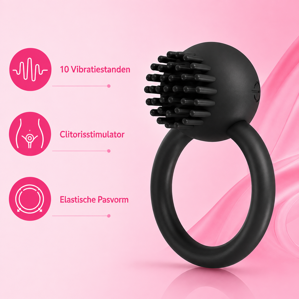 Cock Ring Vibrator + Clitoris Stimulator