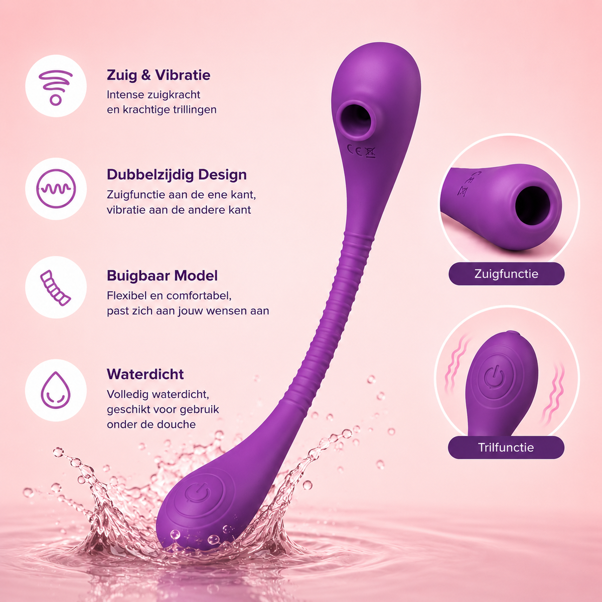Zuigende Vibrator