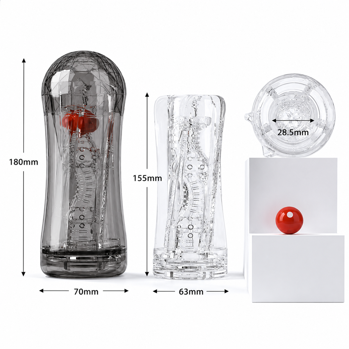 Masturbator met Vibrator en penispomp