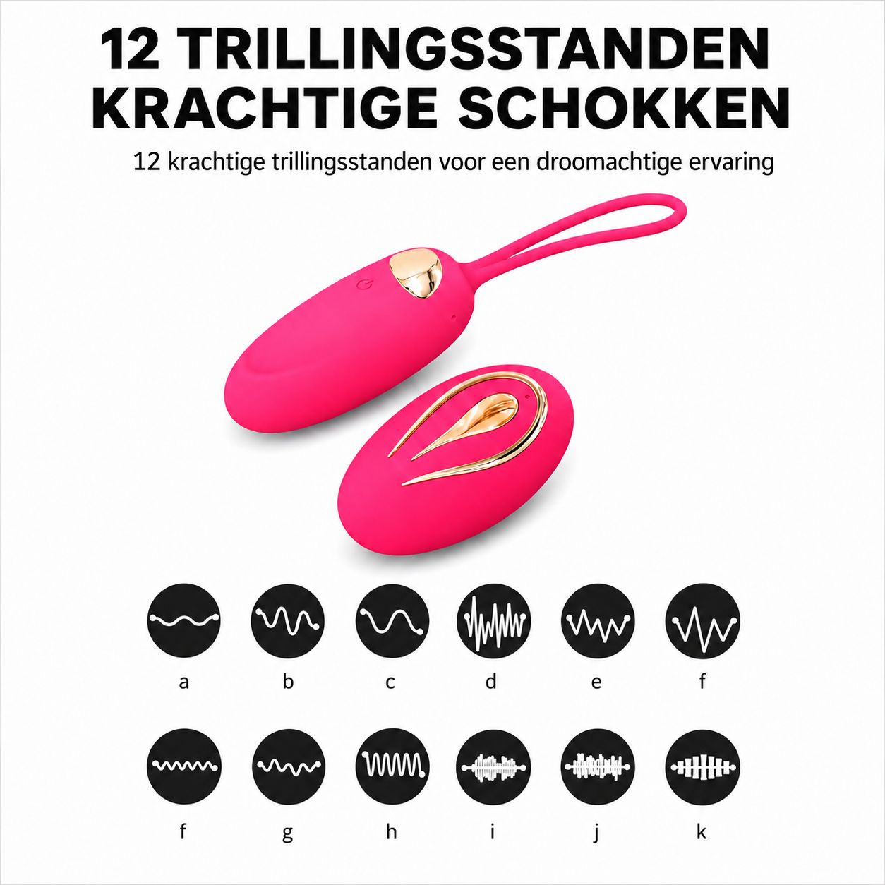 Vibrerende ei met afstandsbediening