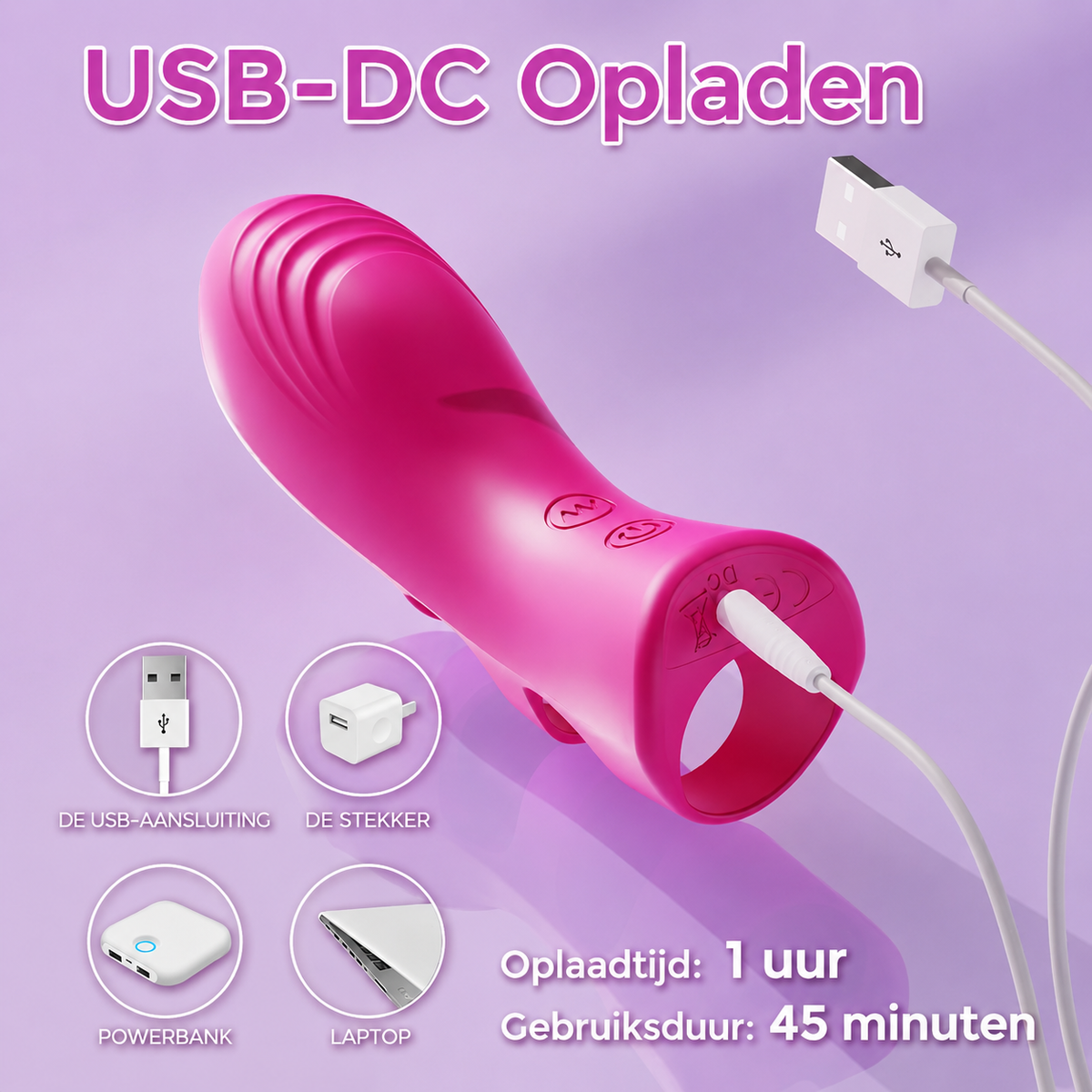 Verwarmde Vingervibrator