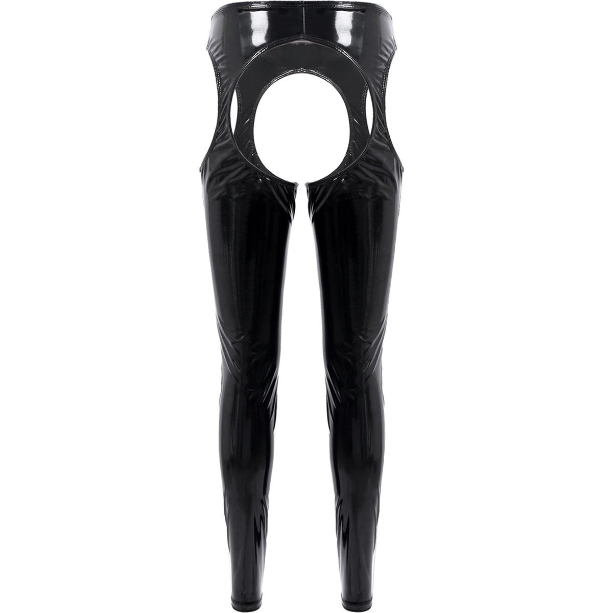 Latex Wetlook Broek Open Kruis, Billen en Heupen