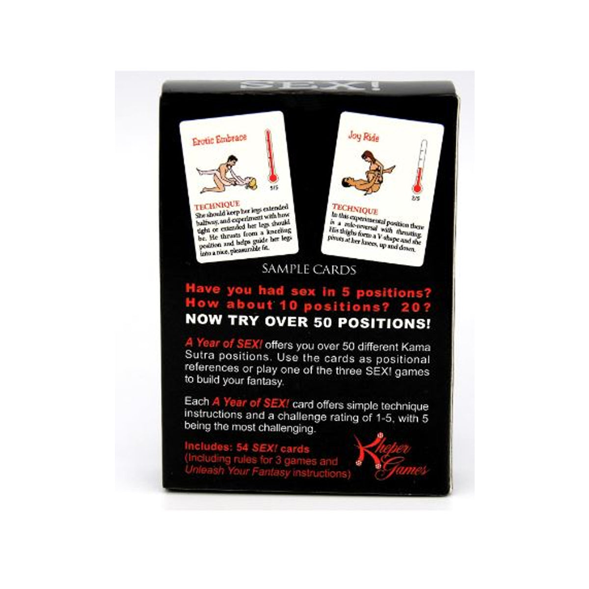 Kaartspel 50 Posities