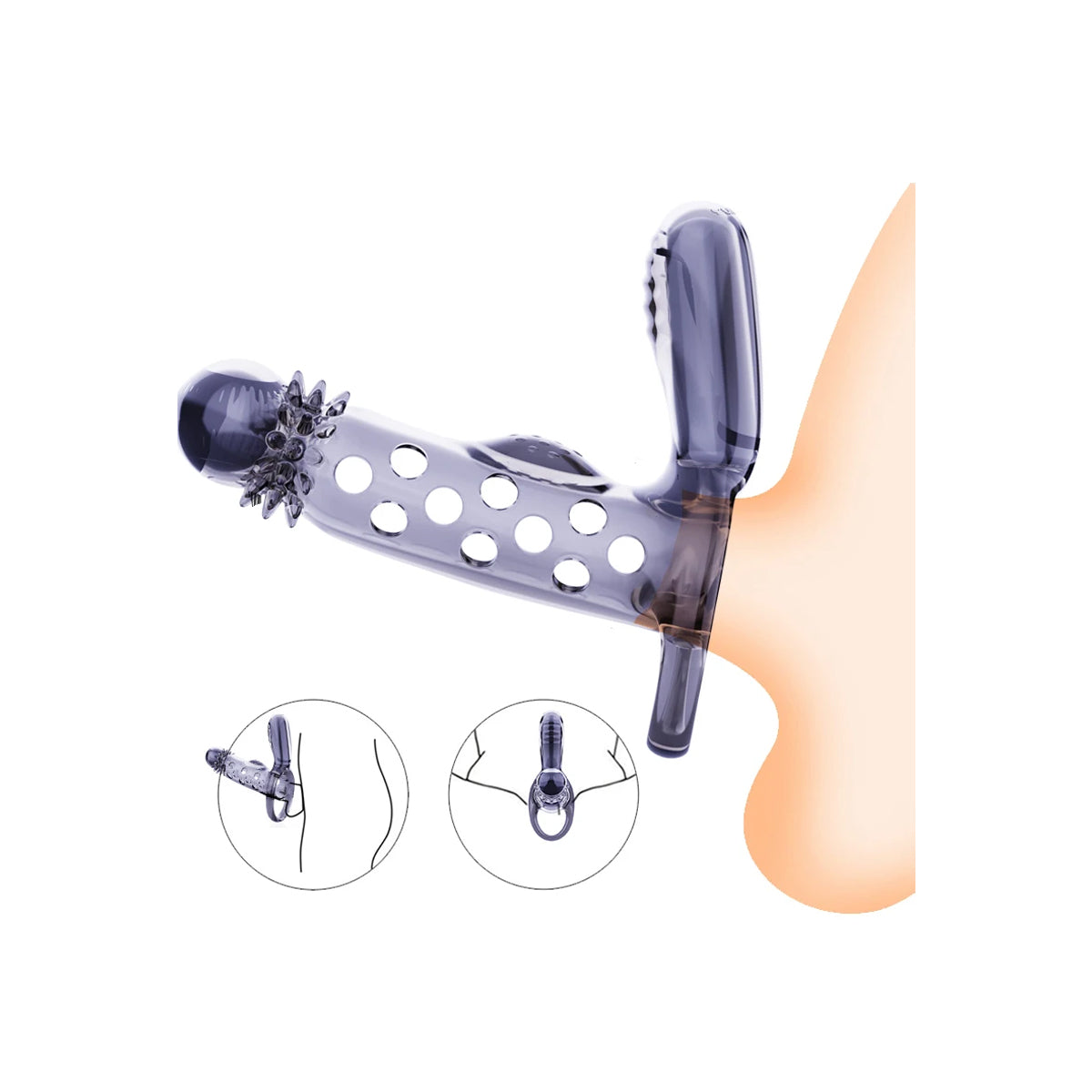 Penis Sleeve met Clitoris Vibrator