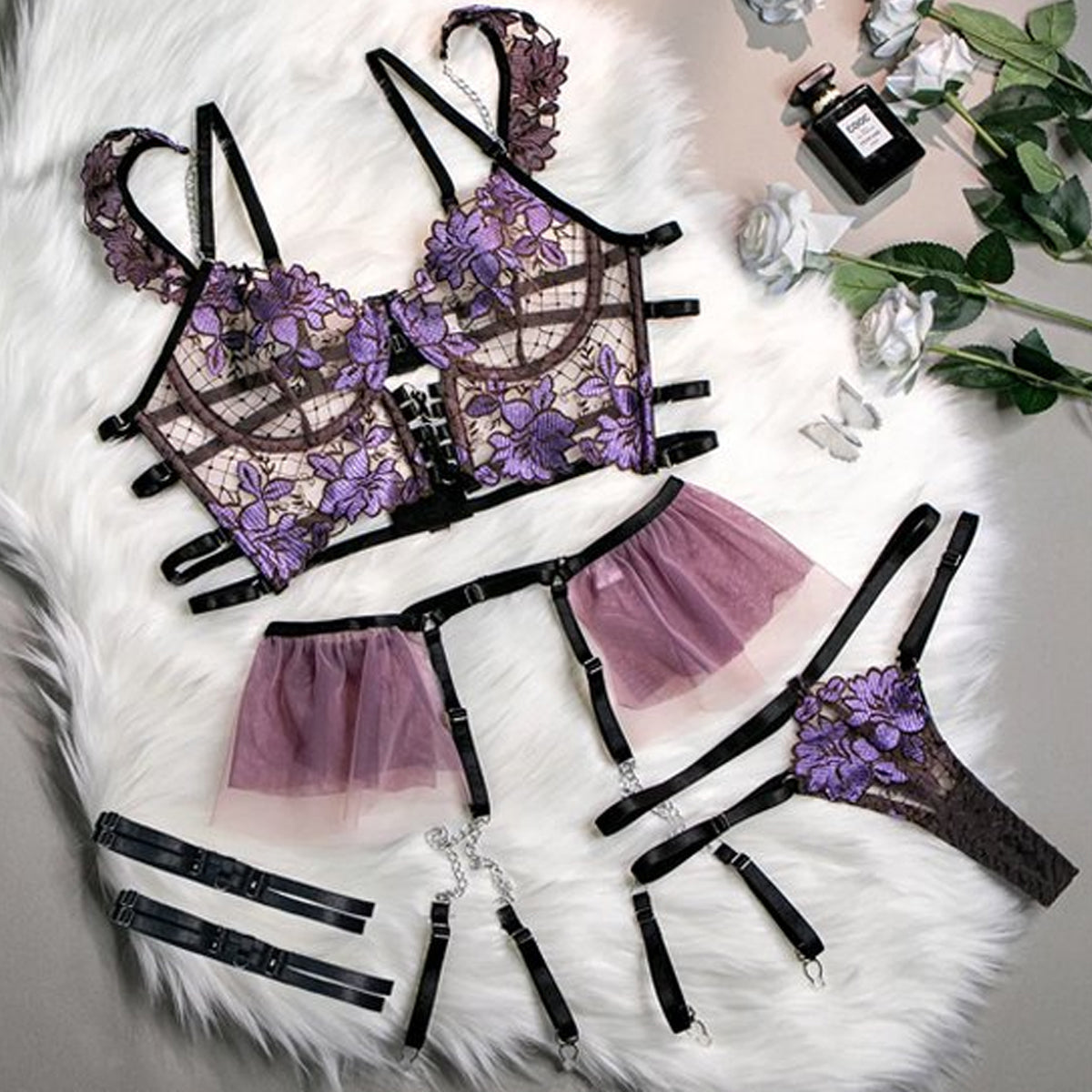 Erotische Lingerie Set 3-delig