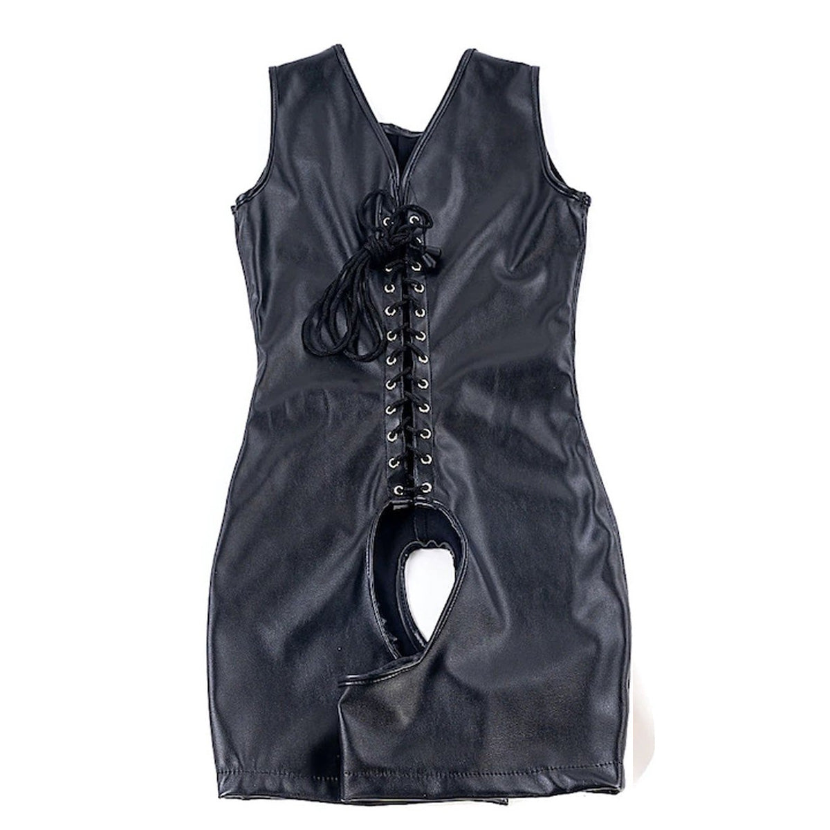 Romper Leder Open Kruis En Borsten