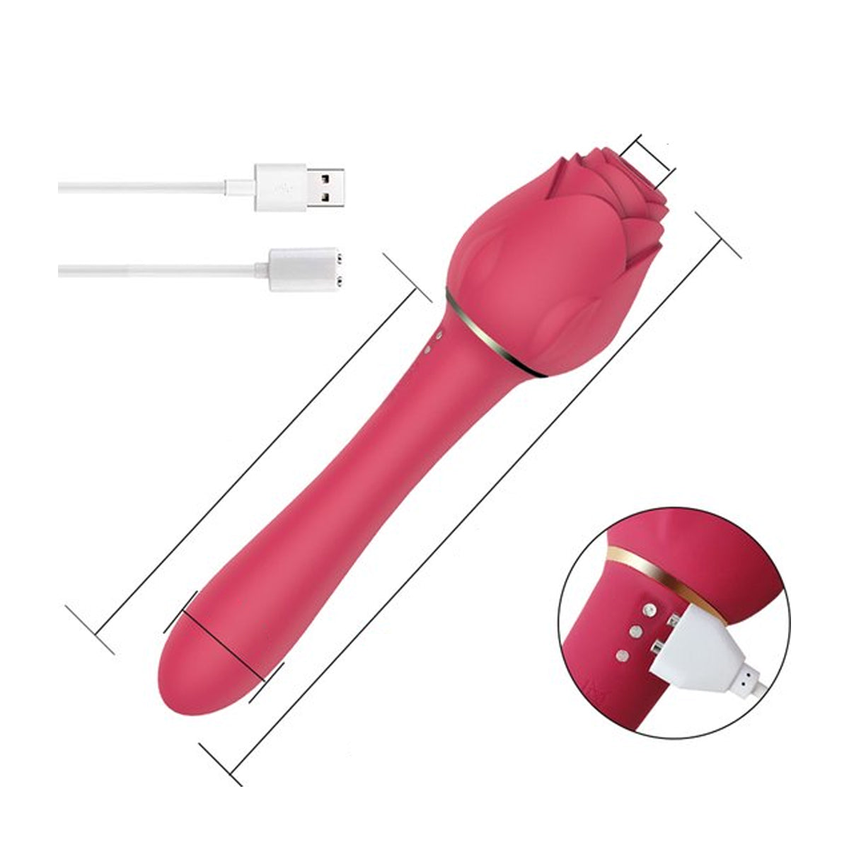 Vibrator Luchtdruk Rose