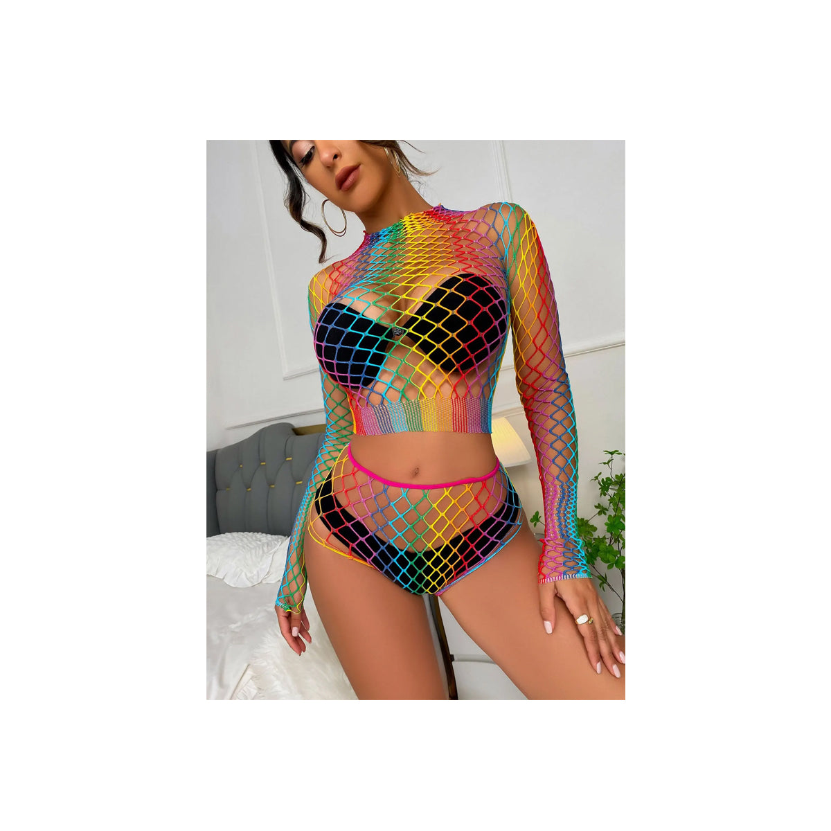 Top en Short Cover Regenboog