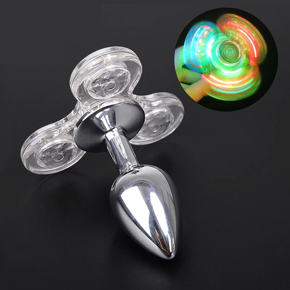 Buttplug LED Fidget Spinner