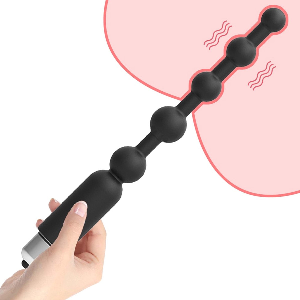 Buttplug Kralen Vibrator