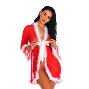 Erotische Kerstvrouw Nachtjurk