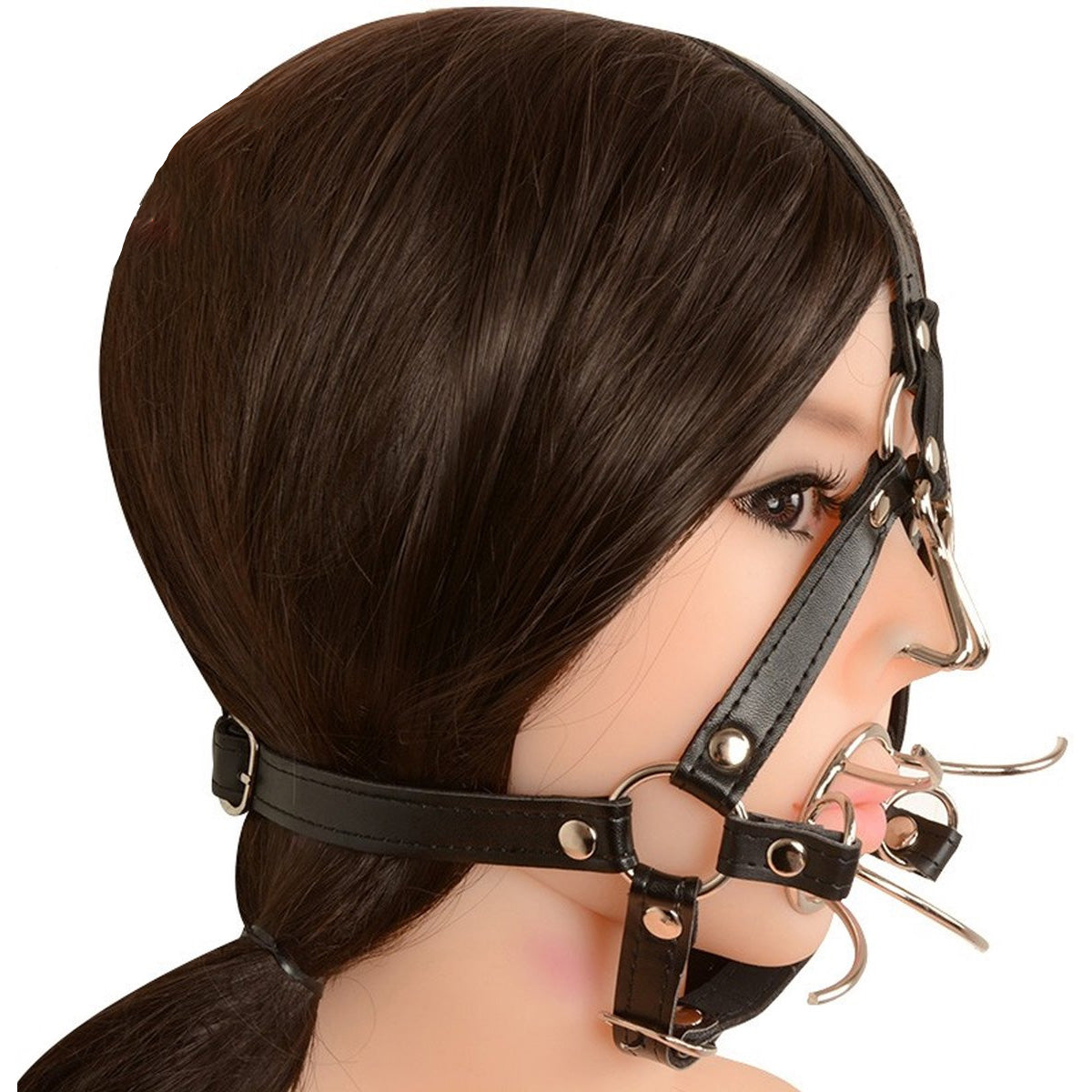 Hoofdharnas Met Mond En Neus Knevel