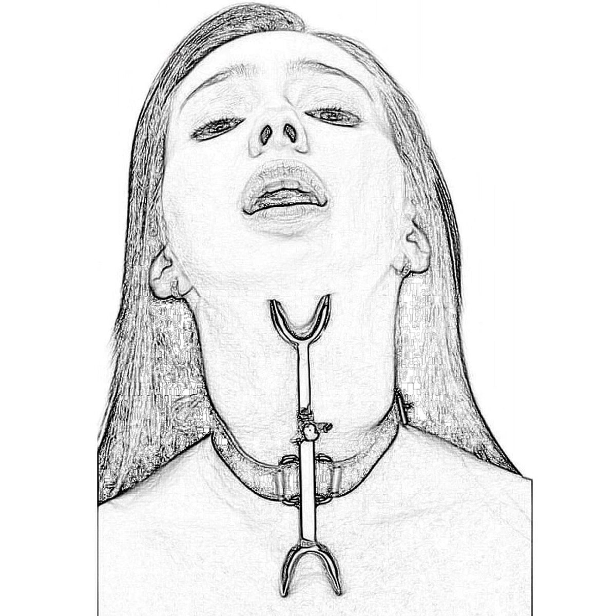 Extreme Halsband Met Scherpe Pinnen