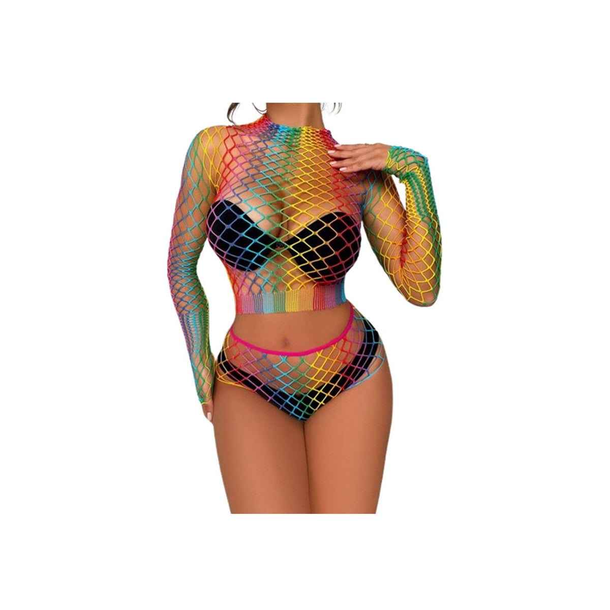 Top en Short Cover Regenboog