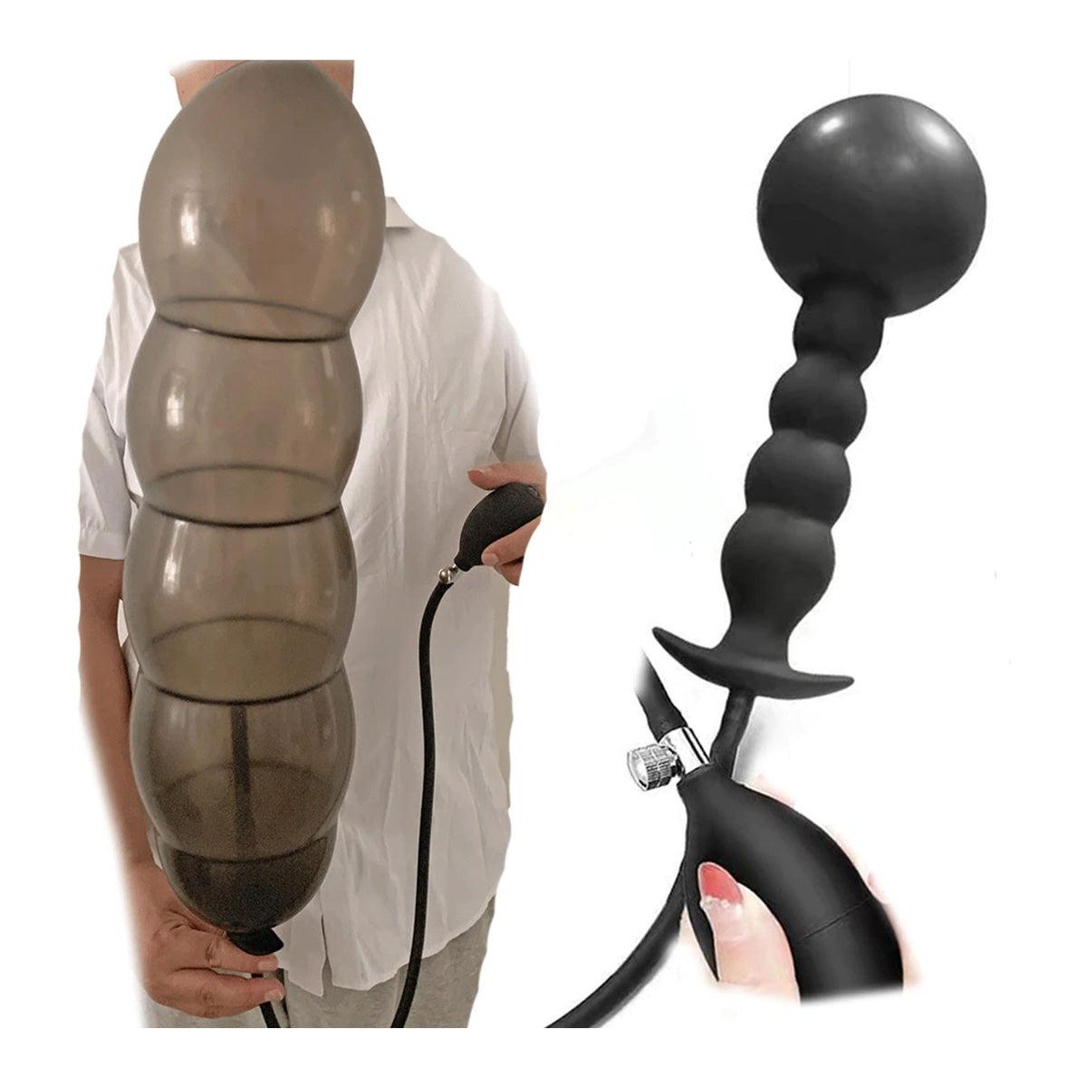 Opblaasbare Anale Kralen Buttplug