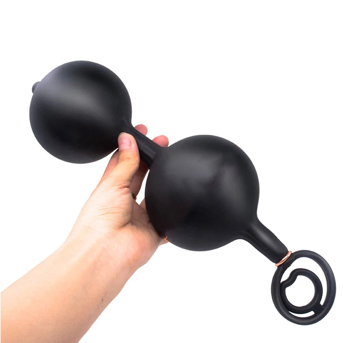 Dubbele Opblaasbare Buttplug