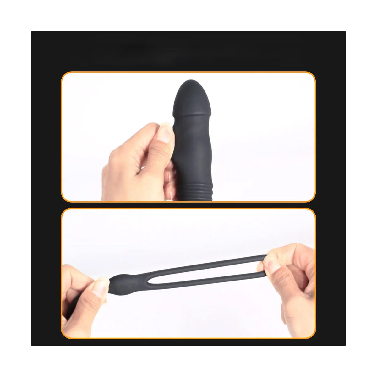 Telescoopvibrator met Cockring