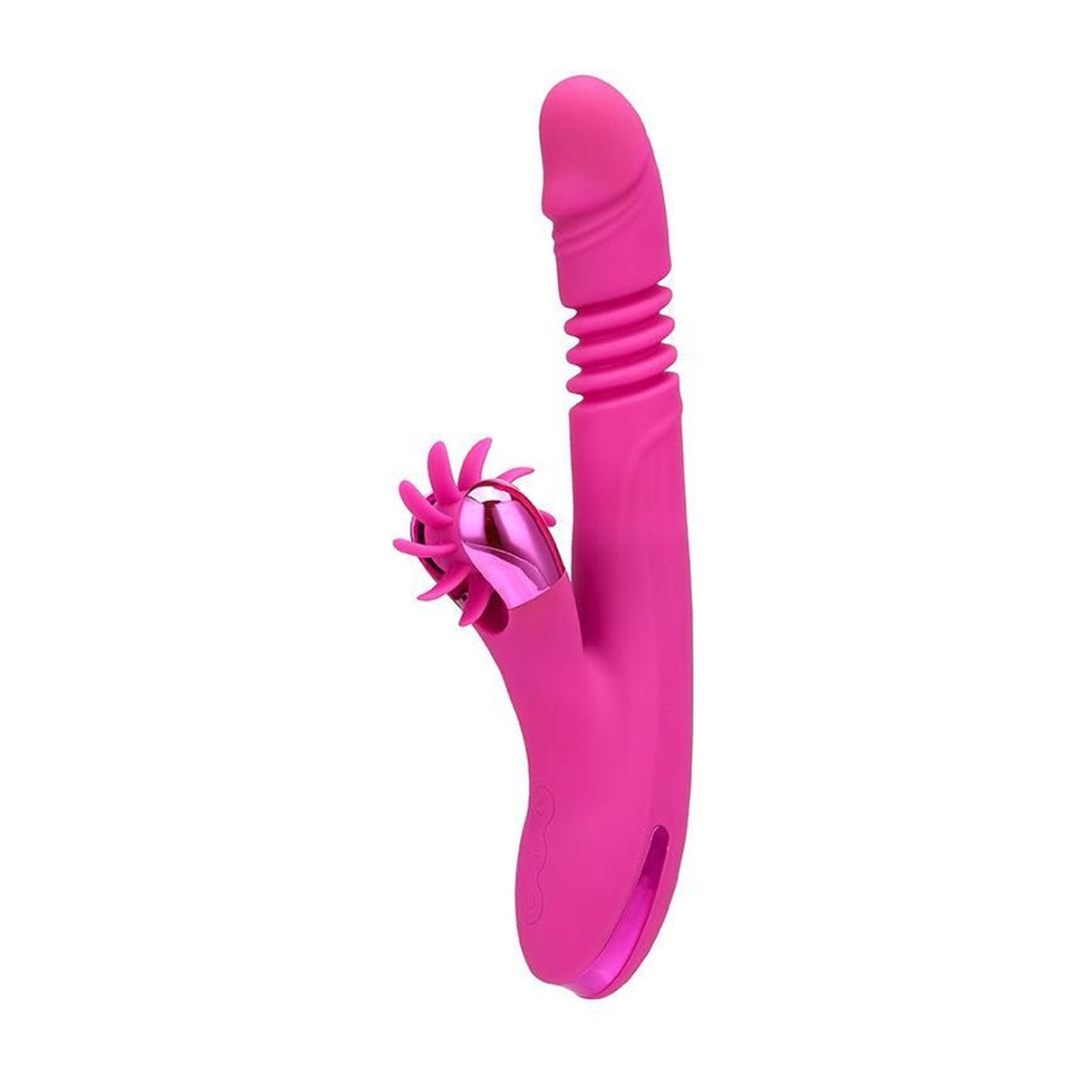Dildo vibrator met clitoris stimulator