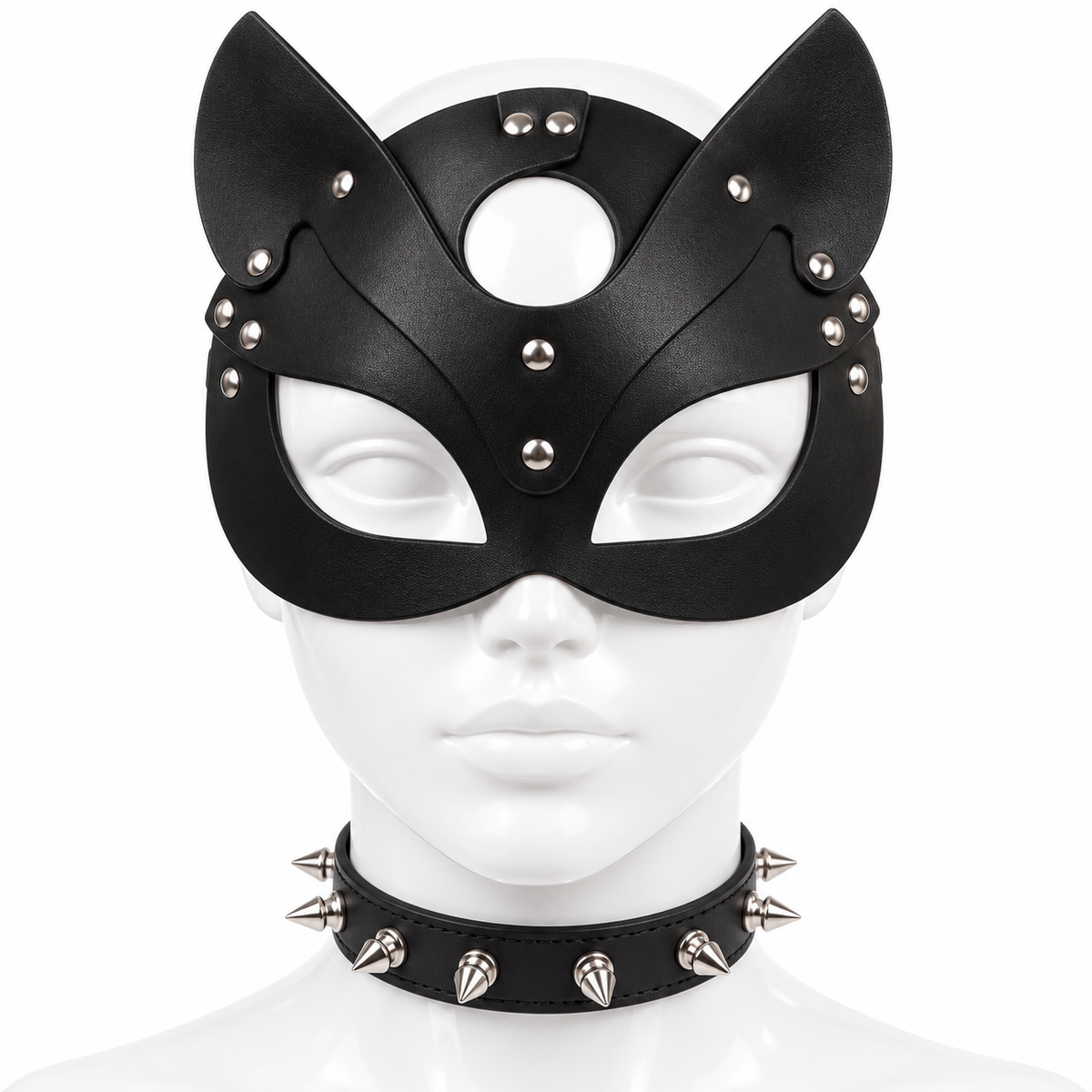 Gezichtsmasker met halsband