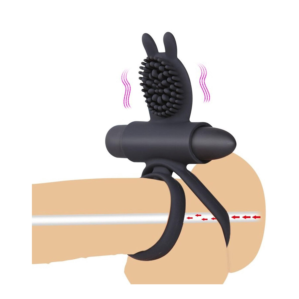 Vibrerende Cockring + Clitorisstimulator