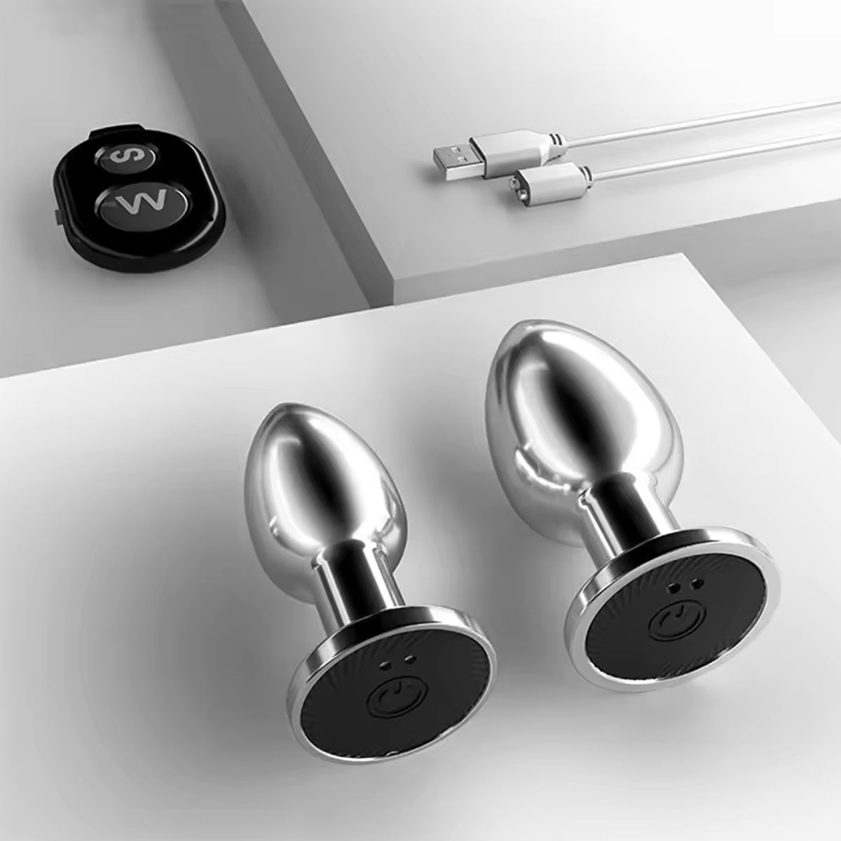 Vibrerende Anaalplug Silver