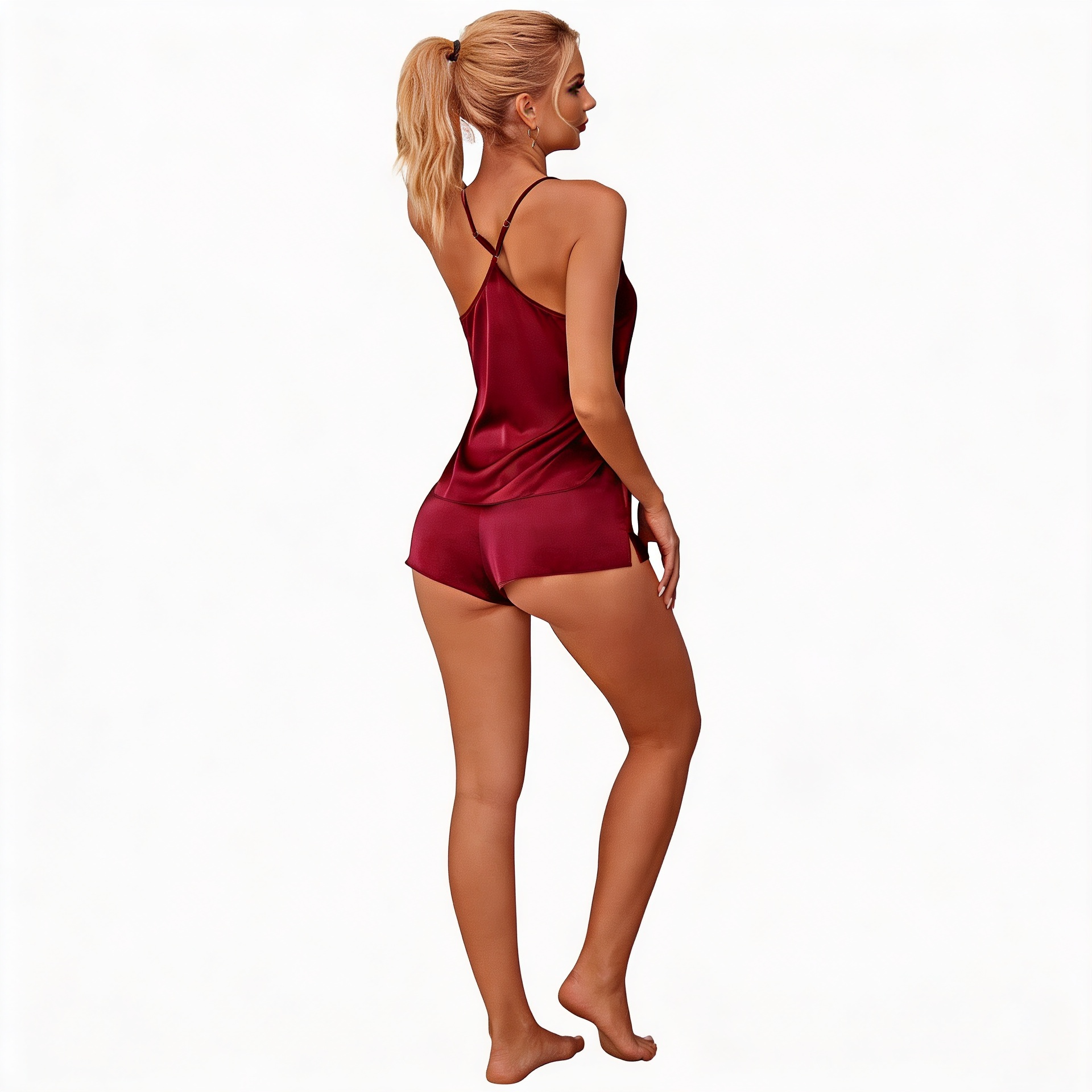 Satijnen Nachtkleding Set