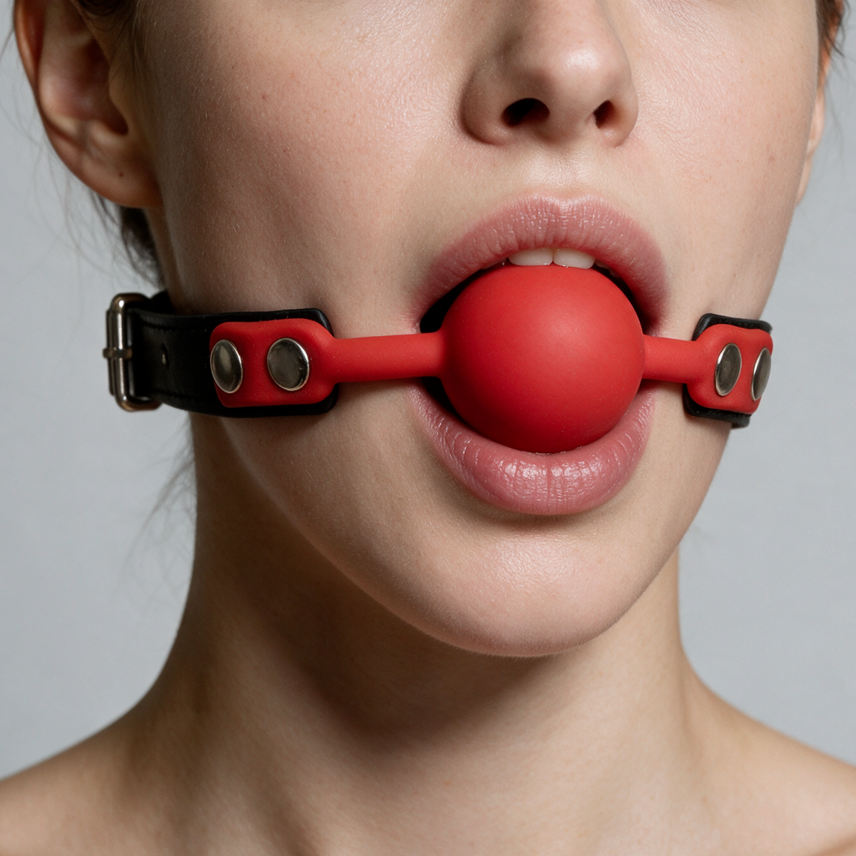 Gag Bal Silicone Rood