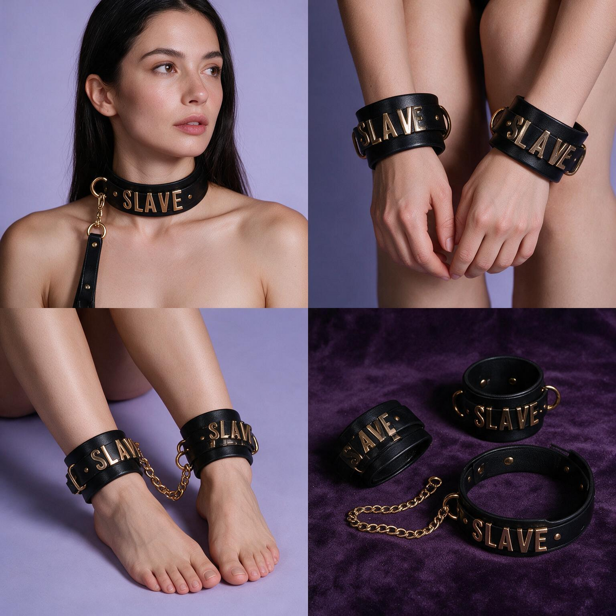 Bondage set slaaf Leder