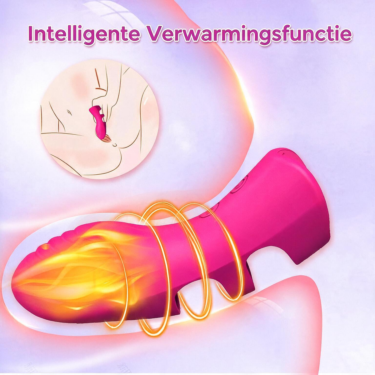 Verwarmde Vingervibrator