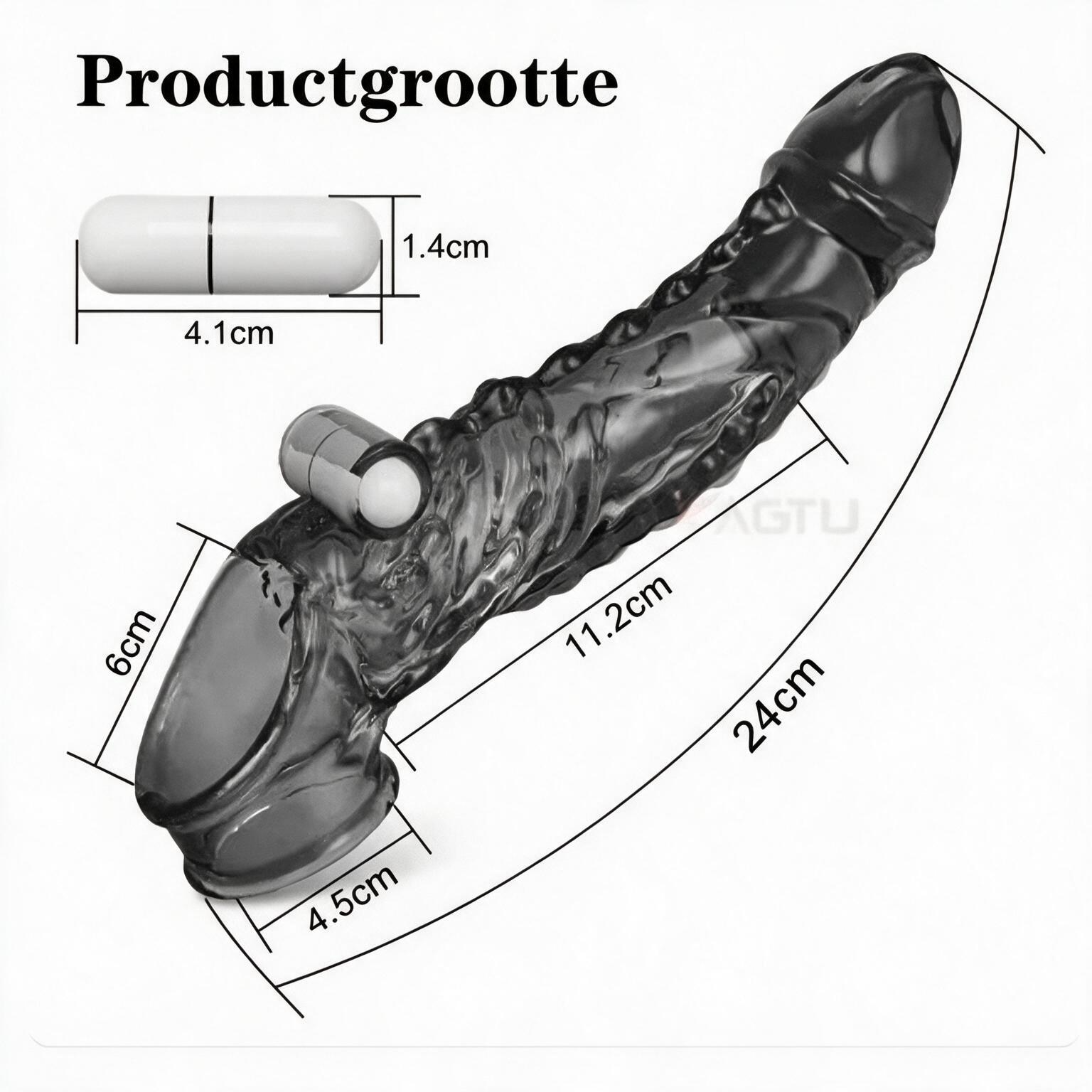 Penis sleeve Vibrerend