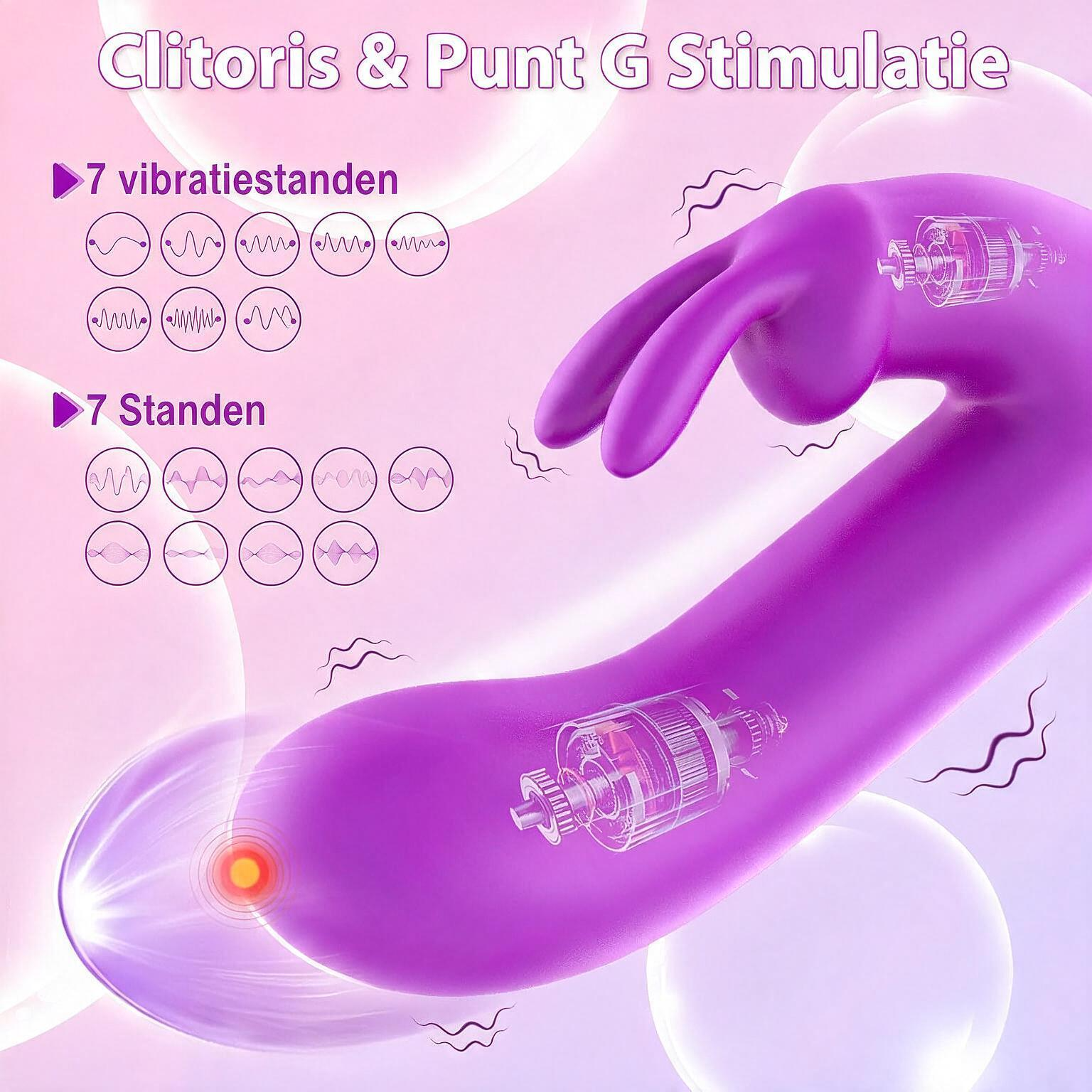 Clitoris en G-spot vibrator