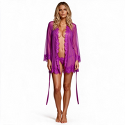 Transparante nachtjurk Purple deluxe