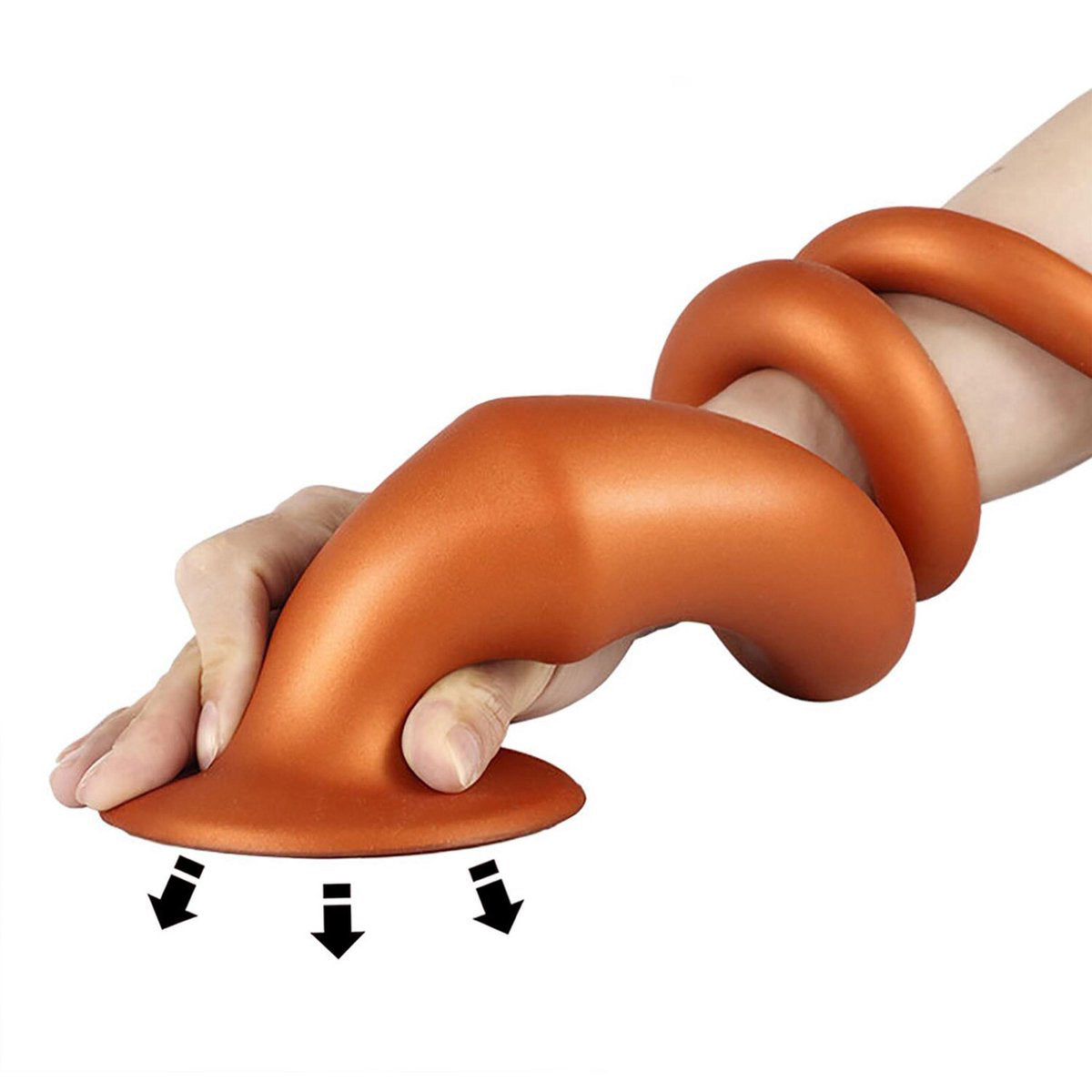 Flexibele lange buttplug