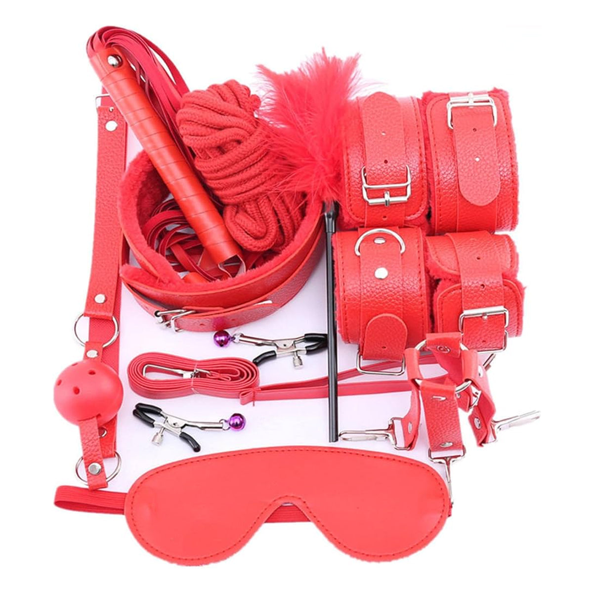 Bondageset Rood 10 Stuks