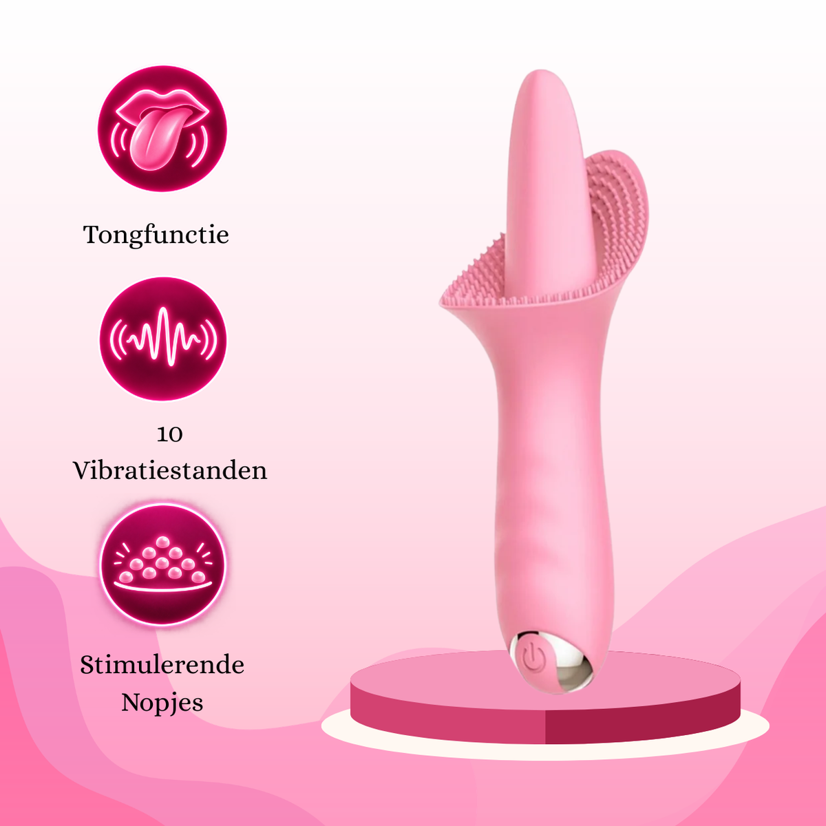 Tong Vibrator Clitoris Roze