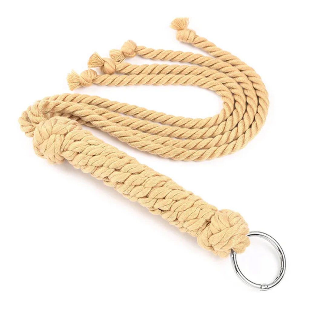 touwzweep, SM zweep, BDSM accessoires, luxe uitvoering, dik touw, oldskool design, sekszweep, 60 cm lengte, stevige grip, rollenspellen.