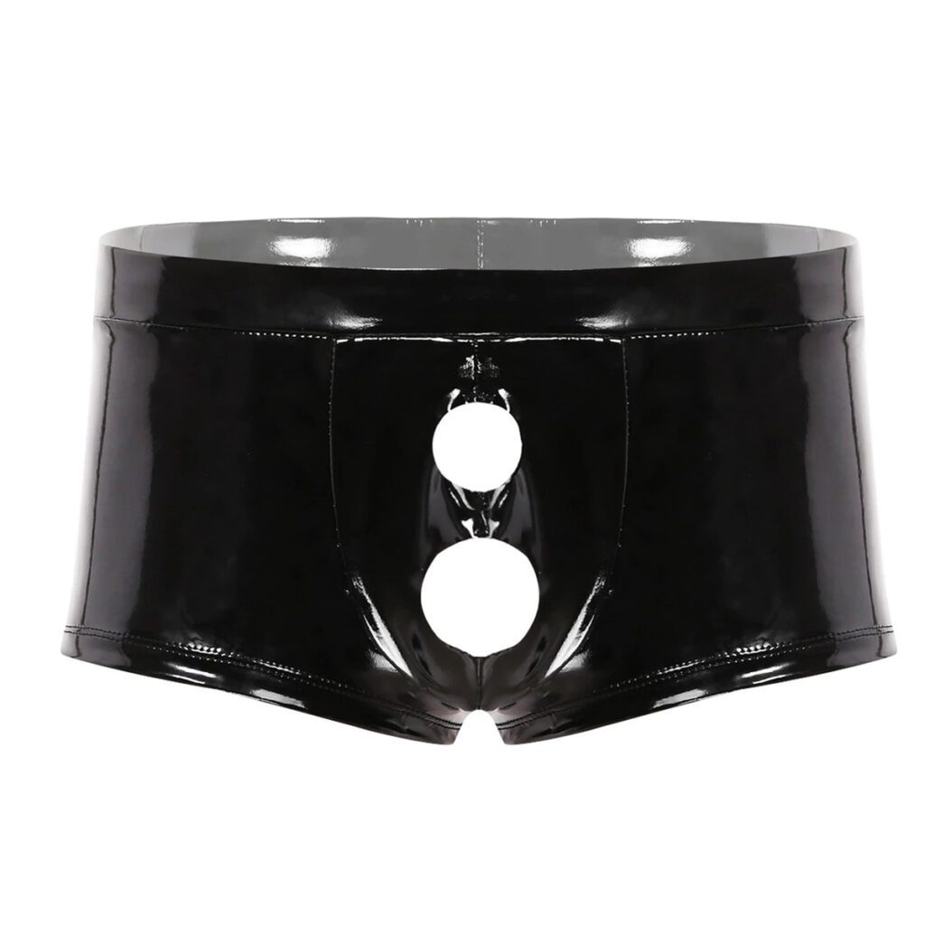 latex, onderbroek, dubbele, gaten, penis, balzak, broekje, seks, sm, bdsm