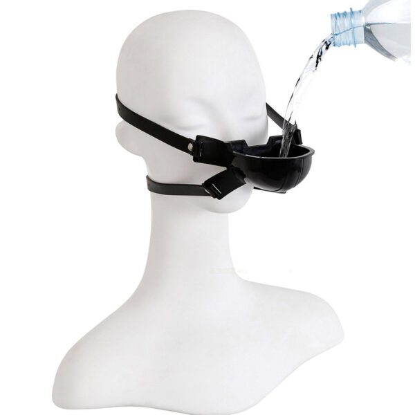 trechter masker, gag, unisex, deluxe, drinkbak, plas, seks, BDSM, orale klysma, SM