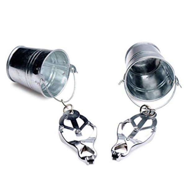 tepelklemmen, schaamlipklemmen, 2-in-1, gewicht, BDSM, set, metaal, nipple, extreme, sex