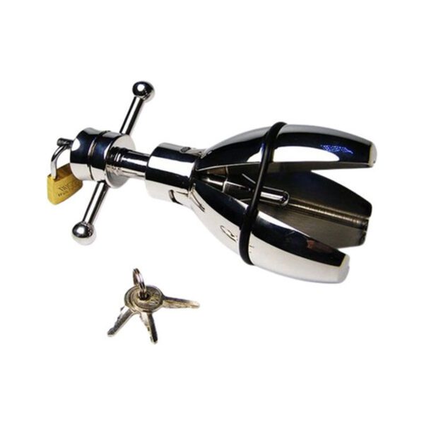 verstelbaar, speculum, slot, RVS, anaal, vaginaal, spreider, dilator, BDSM, luxe