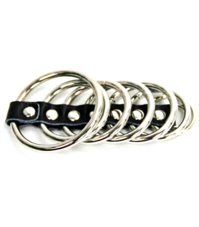 cockring, kuisheidskooi, chastity, penisring, BDSM, RVS, vertraagd klaarkomen, zilver, set, waterbestendig