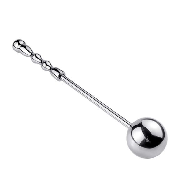 anale staaf, RVS, ribbels, 2-in-1, anale kraal, BDSM, zweep, stok, clitoris, luxe