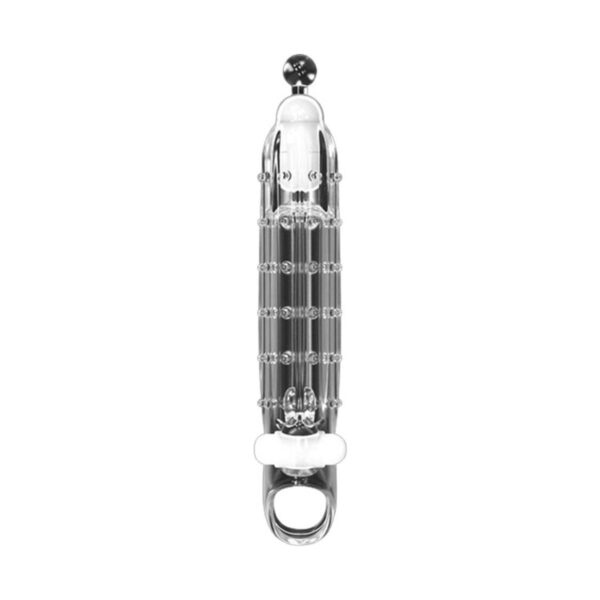 dubbele, vibrerende, penis, sleeve, penis mouw, luxe, kwaliteit, geschikt, uitwasbaar, vibrator