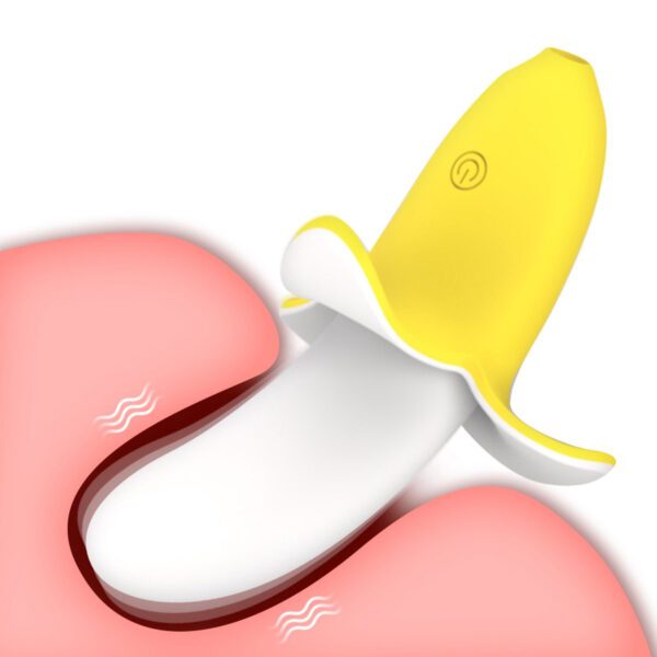 vibrator,oplaadbare banaan vibrator, professionele vibrator, dildo, 12 vibratiestanden, fruit design, G‑spot stimulatie, intens orgasme, USB oplaadbaar, waterproof, buigbaar siliconen